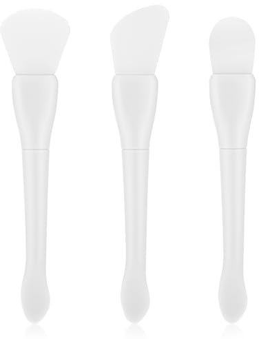 3 Stück Gesichtsmasken Pinsel Silikon, Maskenpinsel Kosmetikpinsel Hautpflege Schlamm makeup applikator Maskenpinsel Gesicht Silikon Pinsel für Hautpflege Reinigungsmaske