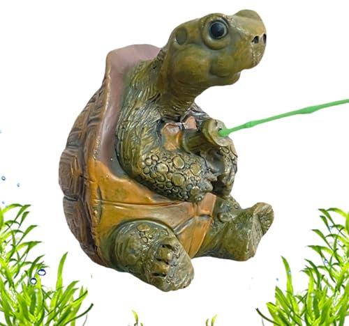 Statue di tartaruga da figura da giardino tartaruga per stagno, ornamento da giardino in resina sintetica | Dish di tartaruga dello stagno per esterno, figura animale realistica, scultura per tartarug