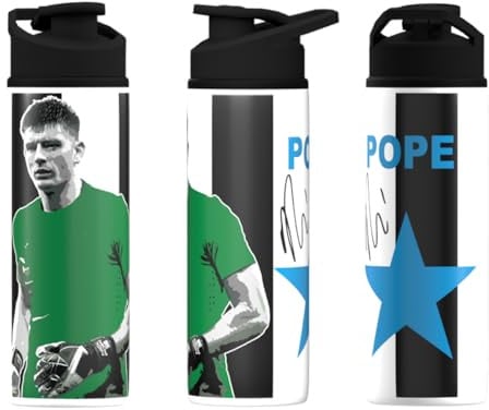 Newcastle Nick Pope Water Bottle Aluminium 750ml – Football Fan Gift