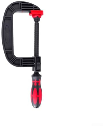 Plastic Rubber 2 4 Inch C Clamp for Woodworking with Ergonomic Handle and Quick Release Feature for Secure Clamping in Metal Projects (2inch)