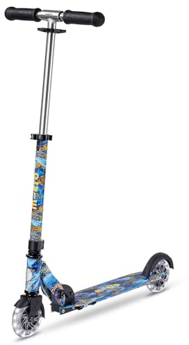 Micro Roller | Micro Sprite LED Kinderroller | Lenker verstellbar | Leuchtrollen | Faltbar | 5-12 Jahre | Jungen & Mädchen