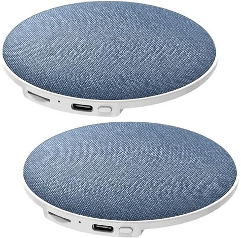 AOUZOVLI 2 Pcs Kissenlautsprecher Bluetooth Kissen Lautsprecher Bluetooth Pillow Speaker Kissen Kopfhörer Geeignet für Seitenschläfer Menschen mit Leichtem Schlaf Mitbewohner Schichtarbeiter Blau