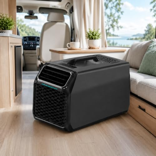 Condizionatore per Camper Portatile con Timer e Modalità Notturna 1800W | Raffreddamento a Compressore a Pistoni Migliorato, Deumidificazione Integrata, Filtro Rimovibile E Lavabile