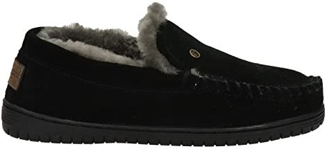 Warmbat Herren Grizzly Hausschuhe, Schwarz (Black)
