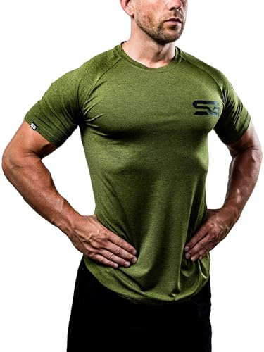 Satire Gym T-Shirt Sportiva da Uomo, S - XXL - Leggera e Traspirante, | Ottimale per la Corsa e fitness