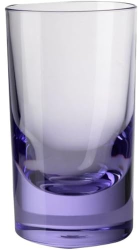 Mario Luca Giusti Set 6 Bicchieri, Tumbler Wiskey Lilla, Acrilico