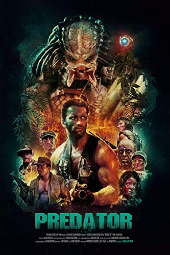 ELITEPRINT Predator V4 Classic A3 Sci-Fi Thriller Action Filmposter auf 250 g/m² Druckmaterial