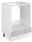 Vicco Herdumbauschrank R-Line, Herdschrank, Beton/Weiß, 60 cm ohne Arbeitsplatte