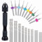 36 Pieces Hand Drill Set, Include Pin Vise Hand Drill, Mini Drills and Twist Drills for Craft Carving DIY (0.3-1.2 mm PCB Drill)