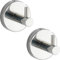 WENKO Crochet mural Uno Bosio Shine set de 2 acier inox Brillant