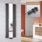 ELEGANT Heizkörper mit Spiegel Anthrazit 1800x500mm mit Multiblock Anthrazit Thermostat