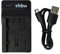 vhbw USB Ladegerät kompatibel mit JVC EVERIO GZ-E205BEU, GZ-E205WEU, GZ-E100 Kamera Camcorder/Akku - Ladeschale, Ladeanzeige, 4,2 V