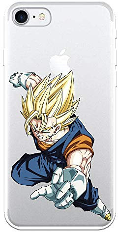 Schutzhülle für iPhone 7, iPhone 8, offizielles Dragon Ball Vegeto Super Saiyan zum Schutz Ihres Handys, flexibles Silikon, offizielles Lizenzprodukt von Dragon Ball.