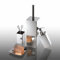 Gedy cromata, Perth 4 Pezzi, 1 Porta Solido, 1 Scopino WC, 1 Dispenser Sapone, 1 Portaspazzolini da Bagno, Set Realizzato in Acciaio Inox, Finitura, Design R&S, 2 Anni di Garanzia, Unica