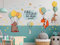 GRAZDesign Wandtattoo Kinderzimmer Tiere und Luftballons, als Set, Wandsticker Wandaufkleber Babyzimmer für Jungen und Mädchen / 100x57cm