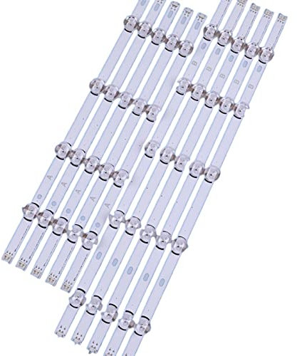 JUSTPING Brand 10pcs/set LED Backlight Strip 49LB5500 LC490DUE Innotek DRT 3.0 49 A B 6916L-1788A 1789A 1944A 1945A Comaptible With LG tv backlight replacement