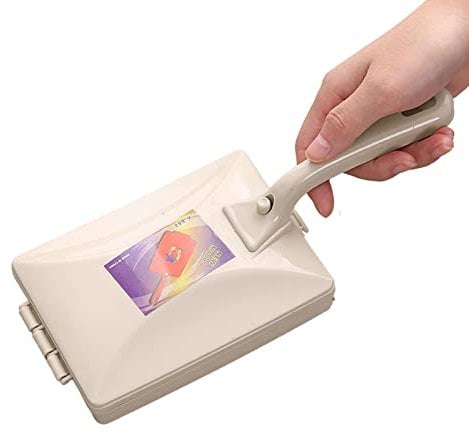 vincente Handheld Carpet Sweeper,Handheld Carpet Table Sweeper Crumb Cleaner - Manual Double Cleaner Household Tool for Cleaning Floor, Sofa, Tablecloth