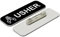 Usher Namensschild, 2,5 x 7,6 cm, Schwarz, betende Hände (3 Stück)