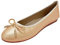MACHSWON Womens Ballet Flat Slip On Poined Toe Bow Tie Ballet Pumps Dolly Shoes(Yellow, Size 5.5)