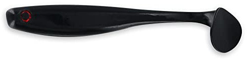 ShadXperts Big Bite Baits Suicide Shad 5 - 13 cm Gummifisch für Hecht, Zander, Huchen - 4 Stück (Black)