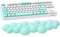 Cloud-Soft Ergonomic Wrist Rest for 100 Keys 87 Keys 68keys Keyboard PU Material Anti-Slip Rubber Base Memory Foam Cloud-Shaped Palm Rest for Computer Laptop,Pain Relief,15.2 * 4.4 * 1.2 inch