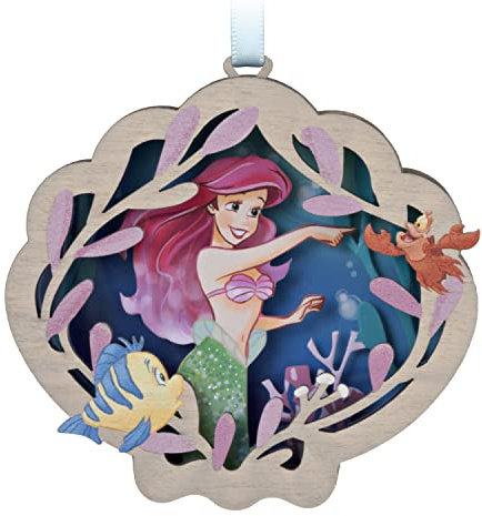 Hallmark Keepsake Disney Princess Christmas Ornament 2023, The Little Mermaid Ariel and Friends, Papercraft