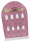 Oshhni Nail Art Display Board Nail Display Stand Manicure Acrylic Board Lightweight DIY Remind Display Sign False Nail Tip Showing Holder Nail Design Display Booklet for Nail Salon, B
