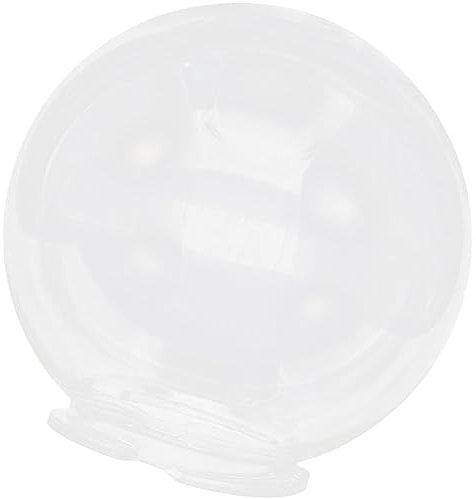 Angoily Couvertures Légères Lampadaire Acrylique Globe Avec Col Fileté Clair Abat- Rond En Plastique Globe De Lumière Col À Ventilateur De Plafond Lumière Couvre 25Cm