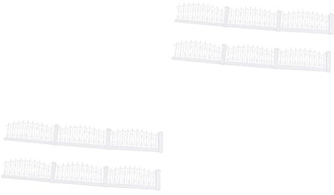 YARNOW 2st Mini-zierzäune Terrarium Terrarien Puppenhauszaun Mini-zaun-dekorationen Kleiner Lattenzaun Randbeschnitt Bonsai-zaun Glas-container Mini-gartenzaun Spielzeugzimmer Weiß Fee