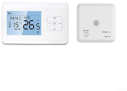 Smart Thermostat Heizungsthermostat, Wireless WiFi Thermostat und Temperaturregler für Gasboiler/Warmwasserbereitung, Kompatibel mit für Tuya App