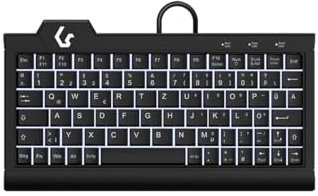 KeySonic TAS KSK-3010ELC (DE) Super-Mini Backlight schwarz