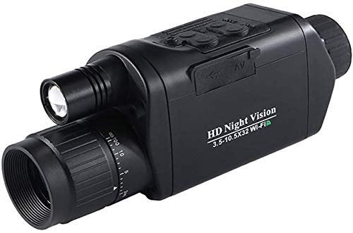 UsmAsk Telescope, Night Vision Goggles, Infrared Digital Night Vision Goggles, Adult Telescope, h Magnification, h-Definition Non-Thermal Imaging Camera, Hunting, 100%, Clear and Visible 300M