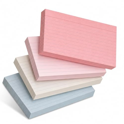 Mr. Pen- Lined Index Cards, 3x5, 180 Cards, Morandi Colors