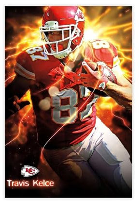 Travis Kelce 1 Leinwand-Poster, Schlafzimmer, Dekoration, Sport, Landschaft, Büro, Raumdekoration, Geschenk, ungerahmt: 30 x 45 cm