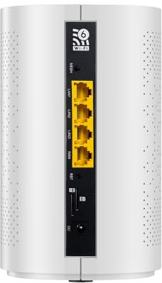 Wiflyer Router 5G SA NSA AX3000 WiFi 6 CPE per paesi globali, router cellulare Dual Band Dual SIM Card 5G, WiFi per tutta la casa 6 Mesh System, Z8105AX-C-RM520NGL