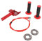 IUVWISN Gruppo acceleratore per moto da 22 mm gas rapido, cavo universale per acceleratore, per Dirt Pit Bike, mini bici, colore: rosso