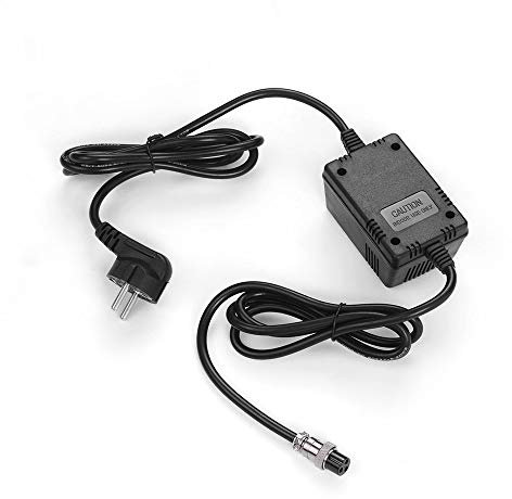 ERYUE Consola mezcladora de 17V y 420mA, Adaptador de CA para Suministro de energía, Conector de 3 Pines, Entrada de 220V, Enchufe Europeo para F4/F7/6FX/MG82X,Fuente de Alimentación