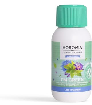 HOROMIA Perfume para la colada de loto y pachulí, 100 ml, perfume para lavadora y secadora – Línea I'M Green