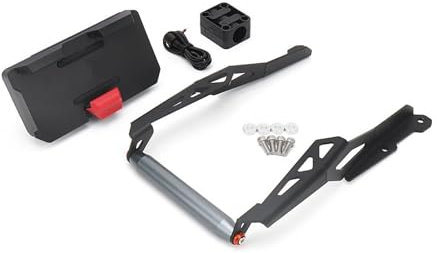 GPS Navigationshalterung Motorrad Vorne Drahtlose Lade Handy-Navigation Halterung GPS Halterung Für CFMOTO 800MT 800mt 800 MT 2023 12mm/22mm Navigations Halterung(Set - 22MM)