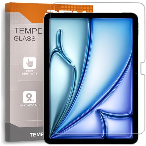 REY 2X Protector de Pantalla para IPAD AIR 11 (M2) 2024 - IPAD AIR 11 (M3) 2025, Cristal Vidrio Templado Premium, Tablet