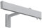 TENDE ARREDO TESSILE - Binario Tenda a Parete Scorrevole (122 cm) Zineffa per Tenda, Binario a Onda Decorativo in Alluminio con Tappi Terminali e Occhielli in PVC per Tende su Misura (Grigio)