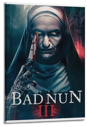 nshdahns Poster Bad Nun 3, Vintage-Kunst, Raumdekoration, ästhetisches Schlafzimmer-Poster für Schlafzimmer, 20 x 30 cm, Rahmenstil
