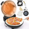 Forno Elettrico per Pizza Il ripiano del forno per pizza da interno da 12 pollici riscalda fino a 420 ℃ con pietra per pizza, griglia, tagliapizza, termometro finestra di visualizzazione,fornello