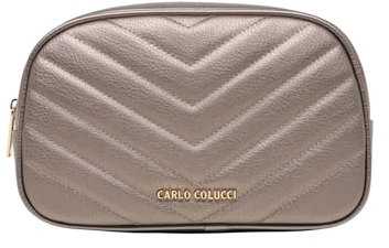 Carlo Colucci Gesteppte Kosmetiktasche Bronze OS