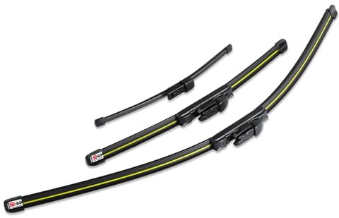 GEARMONSTER Scheibenwischer Wischerblätter Vorne + Hinten Satz Autoscheibenwischer Heckscheibenwischer Wischerblätter-Set für VW Golf Sportsvan ab 2014 (3er Set: 700mm/400mm/275mm)