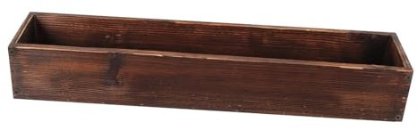 Milageto Pflanzkasten aus Holz, rechteckig, Einweihungsgeschenk, Tischdekoration, Pflanzentopf, Blumentopf für Innenhof, Büro, Wohnzimmer, Schlafzimmer, 50cmx14cmx8cm