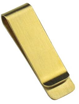 Retro Vintage Geldbeutelclip aus Kupfer Gold mit Rostschutz | Herren, Kompakte Geldscheinklammer, Stilvoller Kartenclip, Passend als Brieftaschenzubehör
