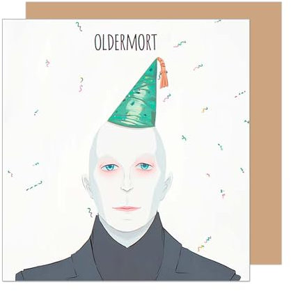 Edition Seidel Premium quadratische Geburtstagskarte mit Umschlag. Glückwunschkarte Happy Birthday Karte mit Spruch für Mann Frau Freund Freundin Oldermort lustig (GQ405 SW025)
