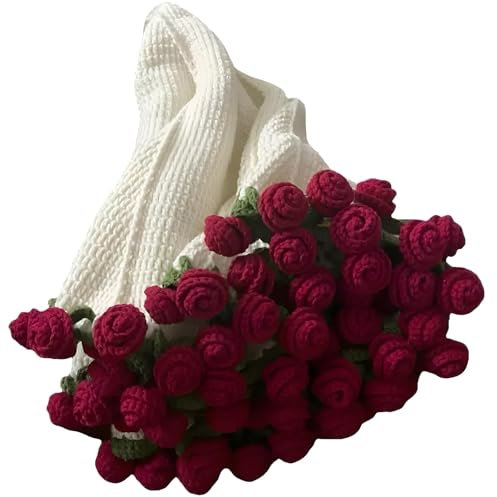 Manta de ramo, manta de punto, flores de ganchillo, manta de ramo de flores, manta de punto, manta de pícnic, decoración del hogar, regalo de cumpleaños para mujeres, madres, amigas (material de