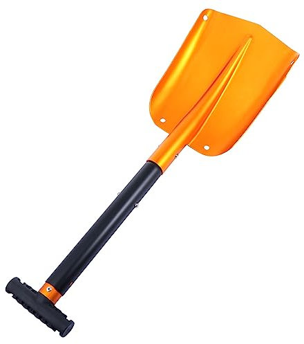 Abaodam 1 Pièce Pelle Hors Route Scrapper Brosse à Neige De Voiture Pelle Pliante pour Voiture Glace Pelle à Neige pour Allée Pelle De Déneigement Pelles Gel Aluminium Couleur Aléatoire